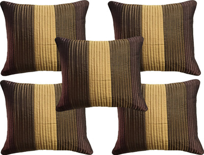 

HOME SHINE Striped Cushions Cover(Pack of 5, 40 cm*40 cm, Multicolor)
