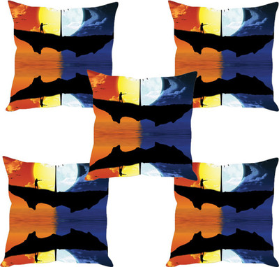 

Sleep Nature's Abstract Cushions Cover(Pack of 5, 40.63 cm*40.63 cm, Multicolor)