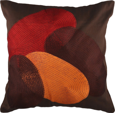 

Nikunj Embroidered Cushions Cover(Pack of 5, 40 cm*40 cm, Brown)