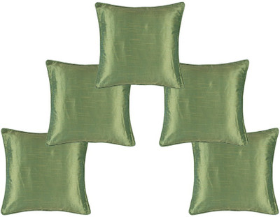 

Soumya Furnishings Plain Cushions Cover(Pack of 5, 30 cm*30 cm, Light Green)