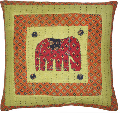 58% OFF on Lal Haveli Abstract Cushions Cover(60.96 cm*60.96 cm, Green)