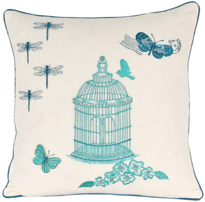 

Sanaa Floral Cushions Cover(40 cm*40 cm, Multicolor)
