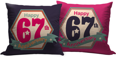 

Tied Ribbons Text Print Cushions Cover(Pack of 2, 30 cm*30 cm, Multicolor)