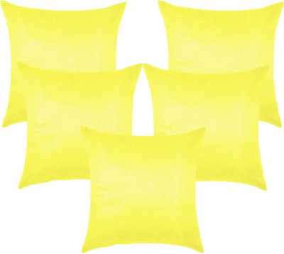 

Shine Villa Plain Cushions Cover(Pack of 5, 40 cm*40 cm, Yellow)
