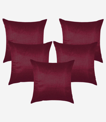 

Royal DecoFurnishing Plain Cushions Cover(Pack of 5, 40 cm, Multicolor)