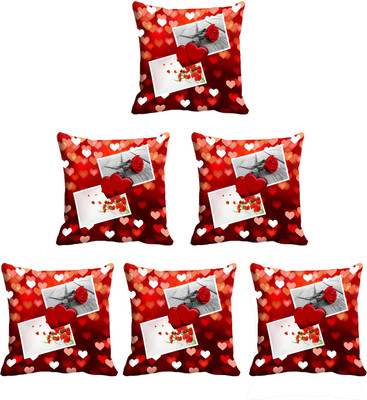 

IndiWeaves Printed Cushions Cover(Pack of 6, 30 cm*30 cm, Multicolor)