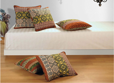 20% OFF on SWAYAM Printed Cushions Cover(Pack of 5, 30.48 cm*30.48 cm, Orange)