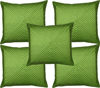 

HOME SHINE Geometric Cushions Cover(Pack of 5, 40 cm*40 cm, Light Green)