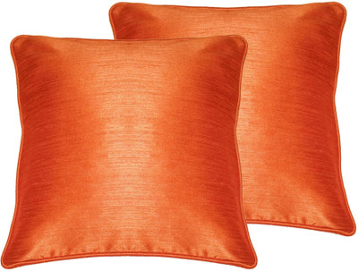 

Lushomes Plain Cushions Cover(Pack of 2, 30 cm*30 cm, Orange)
