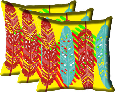 

IndiWeaves Printed Cushions Cover(Pack of 3, 40 cm*40 cm, Multicolor)
