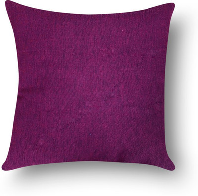 

First Row Plain Cushions Cover(40 cm, Purple)
