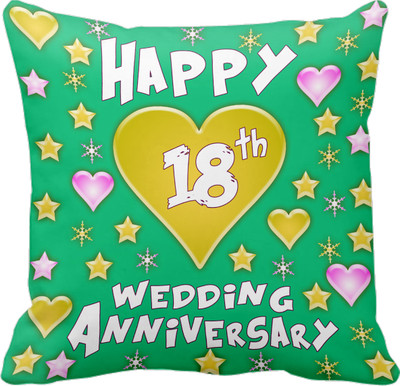 

Tied Ribbons Printed Cushions Cover(30 cm*30 cm, Multicolor)