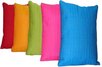 

Nikunj Striped Cushions Cover(Pack of 5, 40 cm*40 cm, Multicolor)
