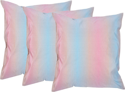 

MABA Striped Cushions & Bolsters Cover(Pack of 3, 40 cm*40 cm, Multicolor)