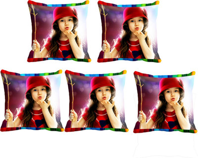 

IndiWeaves Printed Cushions Cover(Pack of 5, 30 cm*30 cm, White, Gold), Gold;white