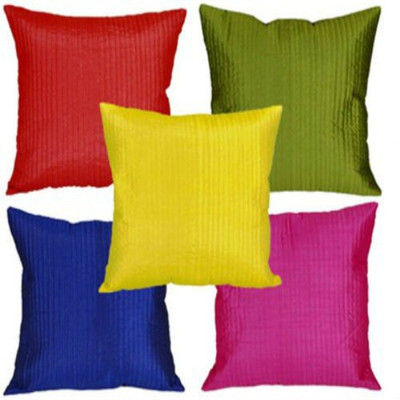

Creative Homes Plain Cushions Cover(Pack of 5, 40 cm, Multicolor)