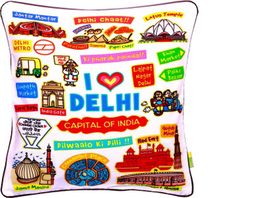 

Eco Corner Abstract Cushions Cover(40.5 cm*40.5 cm, Multicolor)