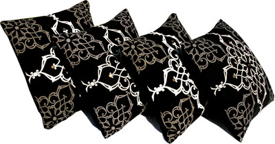 61% OFF on Sriam Floral Cushions Cover(Pack of 4, 40 cm*40 cm, Black) 61% OFF on Sriam Floral Cushions Cover(Pack of 4, 40 cm*40 cm, Black)