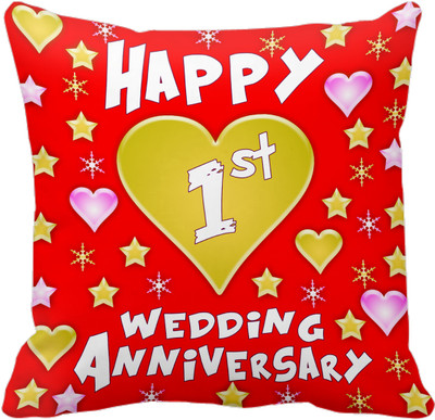 55% OFF on Tied Ribbons Printed Cushions Cover(30 cm*30 cm, Multicolor)