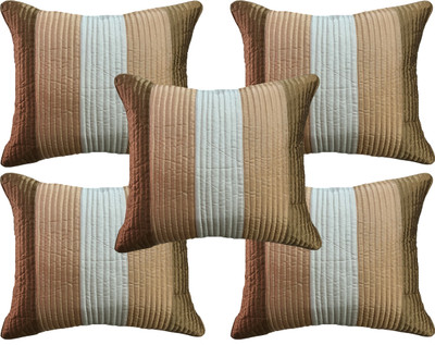 

HOME SHINE Striped Cushions Cover(Pack of 5, 40 cm*40 cm, Multicolor)