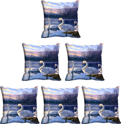 

IndiWeaves Printed Cushions Cover(Pack of 6, 40 cm*40 cm, Multicolor)
