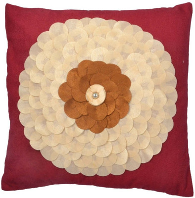 

Nikunj Floral Cushions Cover(Pack of 5, 40 cm*40 cm, Maroon)
