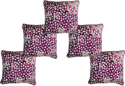

Furnishing Zone Printed Cushions Cover(Pack of 5, 40 cm*40 cm, Purple)