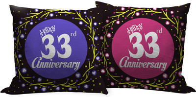 

Tied Ribbons Text Print Cushions Cover(Pack of 2, 30 cm*30 cm, Multicolor)