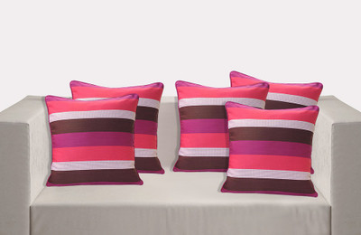 

Swayam Abstract Cushions Cover(Pack of 5, 40 cm*40 cm, Multicolor)