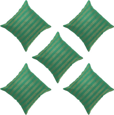 

Veer Creations Striped Cushions Cover(Pack of 5, 40 cm*40 cm, Green)