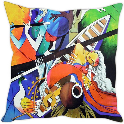 

Sleep Nature's Abstract Cushions Cover(40.64 cm*40.64 cm, Multicolor)