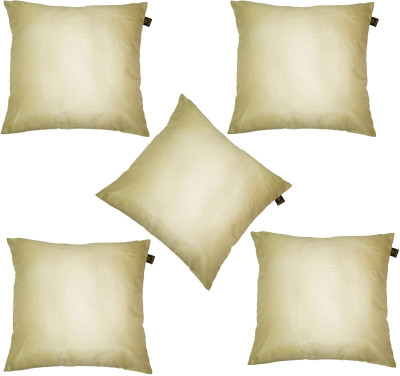 

Lushomes Plain Cushions Cover(Pack of 5, 40 cm*40 cm, Beige)
