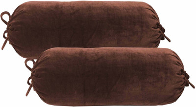

Rhome Plain Cushions Cover(Pack of 2, 34 cm*70 cm, Brown)