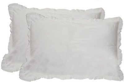 

Loomkart Solid Pillows Cover(Pack of 2, 51 cm*70 cm, White)