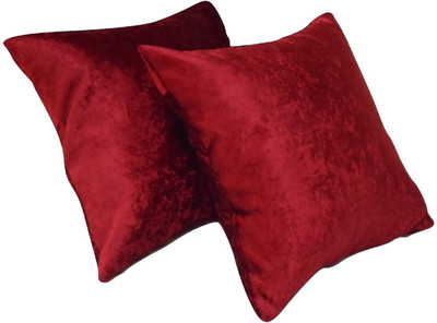 

Snuggle Plain Cushions Cover(Pack of 2, 40 cm*40 cm, Maroon)