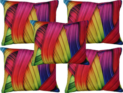 

HOME SHINE Printed Cushions Cover(Pack of 5, 40 cm*40 cm, Multicolor)