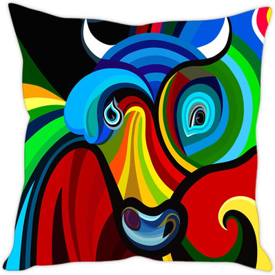 

Sleep Nature's Abstract Cushions Cover(40.64 cm*40.64 cm, Multicolor)
