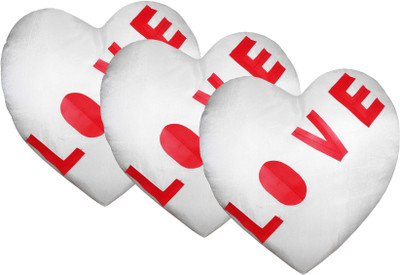 36% OFF on ZIKRAK EXIM Abstract Cushions Cover(Pack of 3, 35 cm*35 cm, Red, White)