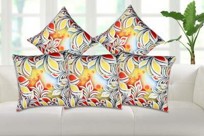 The Intellect Bazaar Printed Cushions Cover(Pack of 5, 40 cm*40 cm, Multicolor)