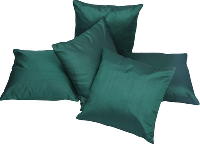 

Shine Villa Plain Cushions Cover(Pack of 5, 40 cm*40 cm, Dark Green)
