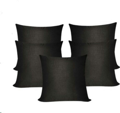 

Shine Villa Plain Cushions Cover(Pack of 5, 40 cm*40 cm, Black)