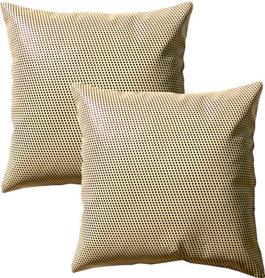 

Homeblendz Floral Cushions Cover(Pack of 2, 30 cm*30 cm, Beige, Black)