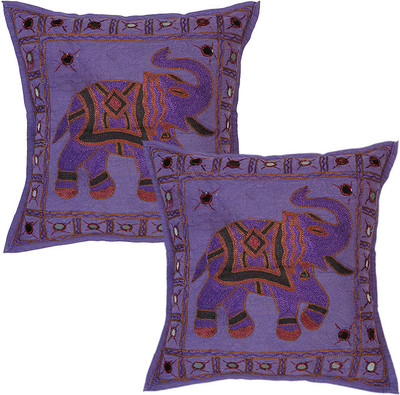 

Rajrang Abstract Cushions Cover(Pack of 2, 40 cm*40 cm, Purple)