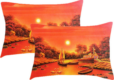 

Sleep Nature's Printed Pillows Cover(Pack of 2, 68.58 cm*45.72 cm, Multicolor)
