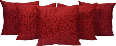 

Shine Villa Floral Cushions Cover(Pack of 5, 40 cm*40 cm, Maroon)