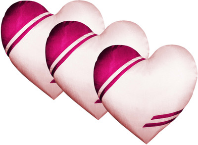 27% OFF on ZIKRAK EXIM Floral Cushions Cover(Pack of 3, 35 cm*35 cm, Lavender, Pink)