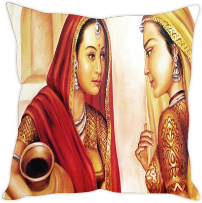 

Sleep Nature's Abstract Cushions Cover(40.64 cm*40.64 cm, Multicolor)