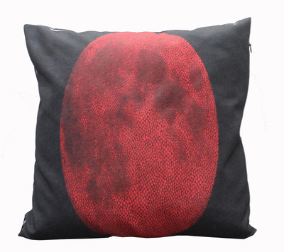 Adishma Printed Cushions Cover(40 cm*40 cm, Black, Red)