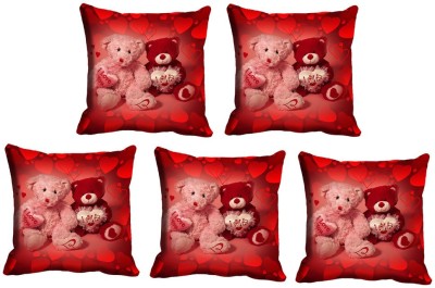 

IndiWeaves Printed Cushions Cover(Pack of 5, 30 cm*30 cm, Red)