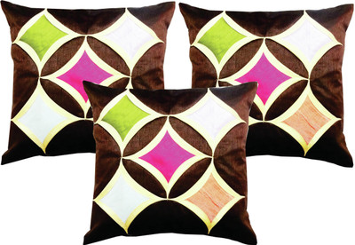 

Dream Care Geometric Cushions Cover(Pack of 3, 42 cm*42 cm, Multicolor)